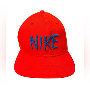 Nike x Neckface Adjustable Red Blue Snapback Hat Cap RARE Nike Neckface